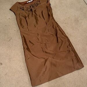 Boden Brown Dress with Floral Detail